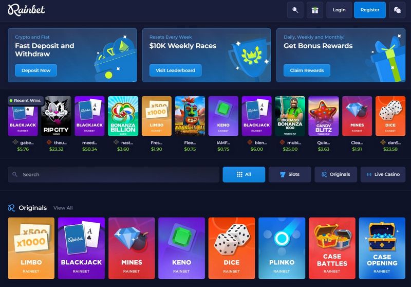 Overview of Rainbet Online Casino
